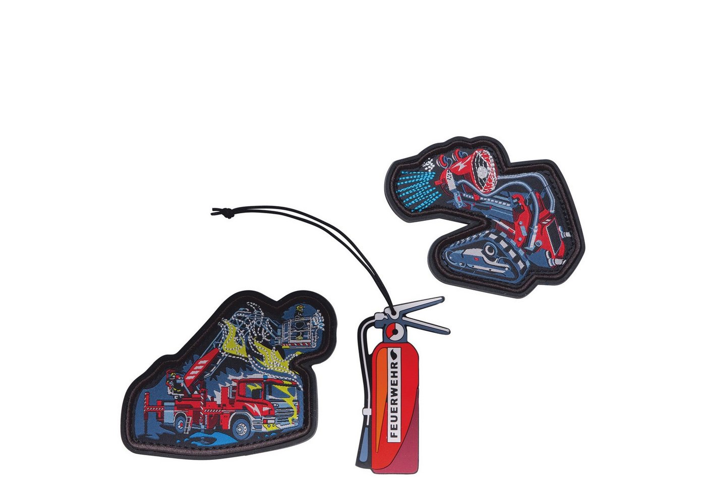 Scout Schulranzen Funny Snaps Move - Anhänger 3er Set (Feuerwehr) von Scout