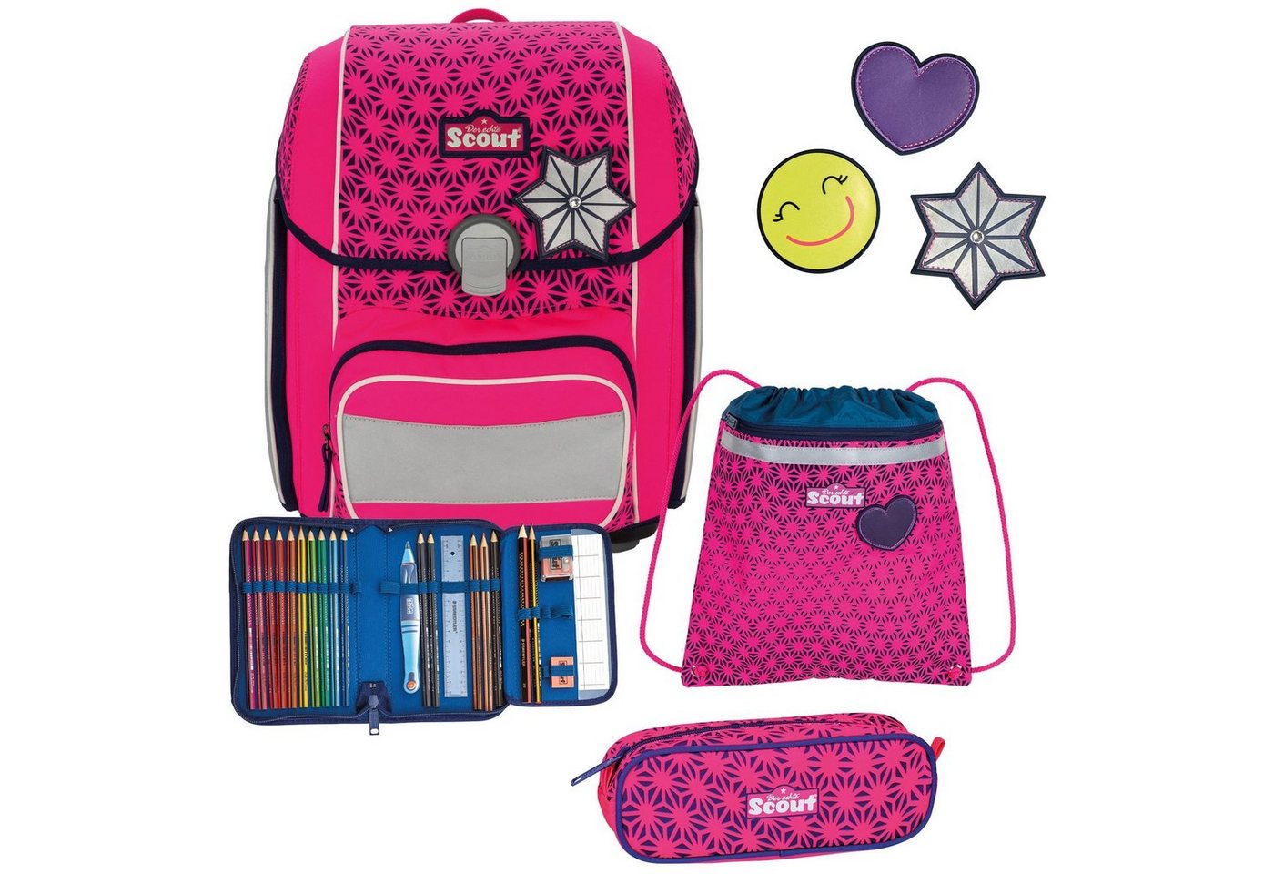 Scout Schulranzen Genius (4-tlg), Polyester von Scout