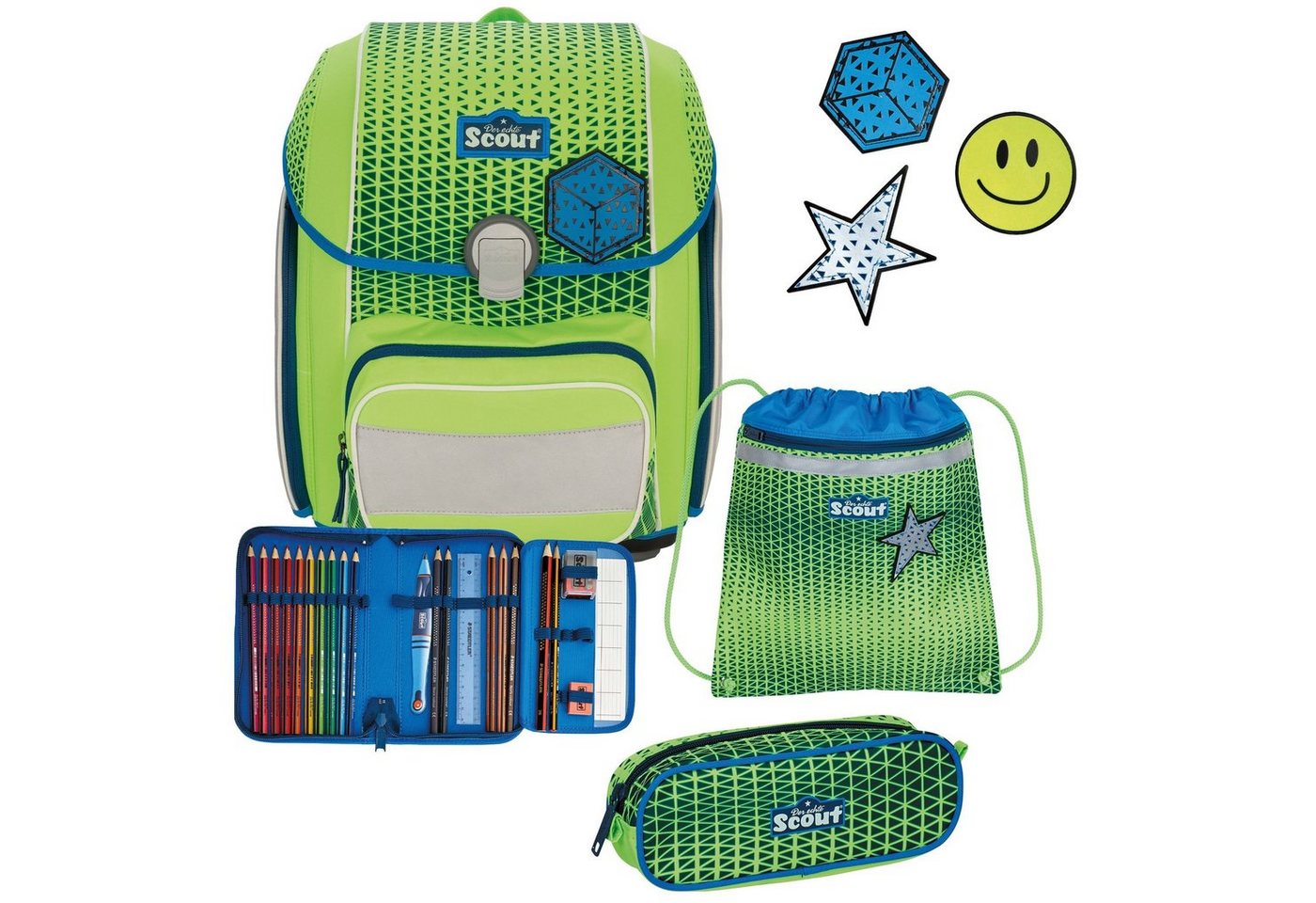 Scout Schulranzen Genius (4-tlg), Polyester von Scout