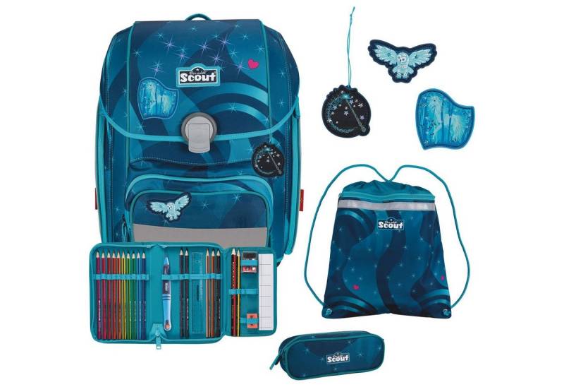 Scout Schulranzen Genius LED Schulranzen-Set 4-tlg. Heaven von Scout