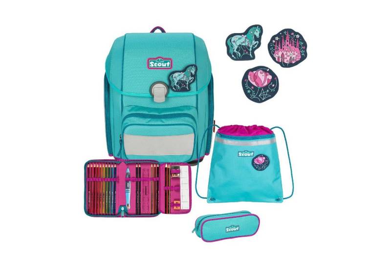 Scout Schulranzen Genius Schulranzen-Set 4-tlg. Dreamworld 2023 von Scout