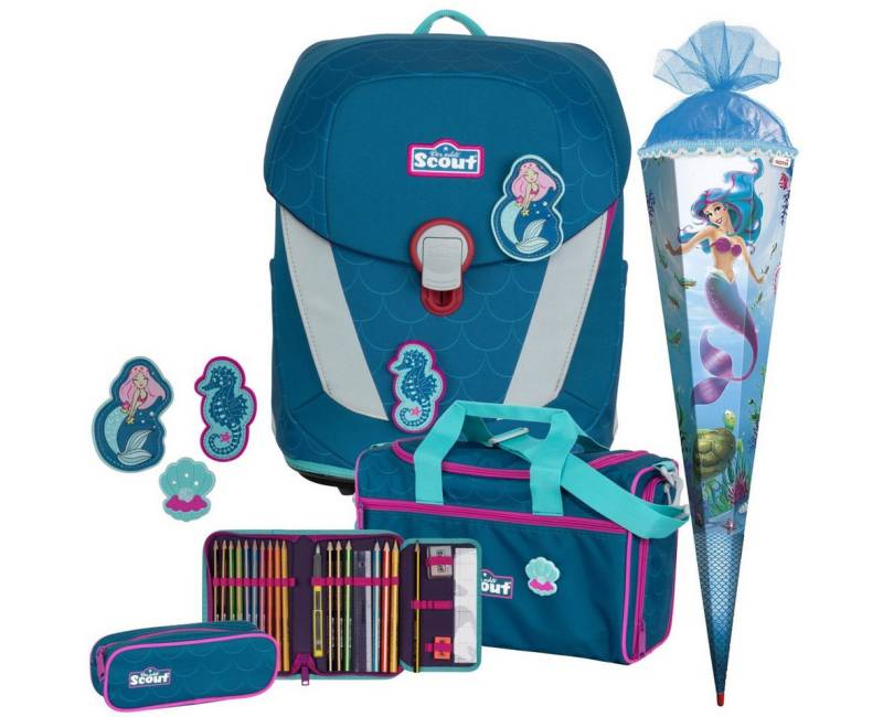 Scout Schulranzen Mädchen 1.Klasse in unterschiedlichen Modell-Sets (5-tlg) von Scout
