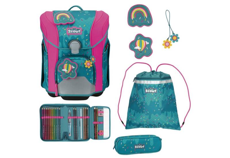 Scout Schulranzen Micro - Schulranzen Set 4 tlg. (Happy Confetti) von Scout