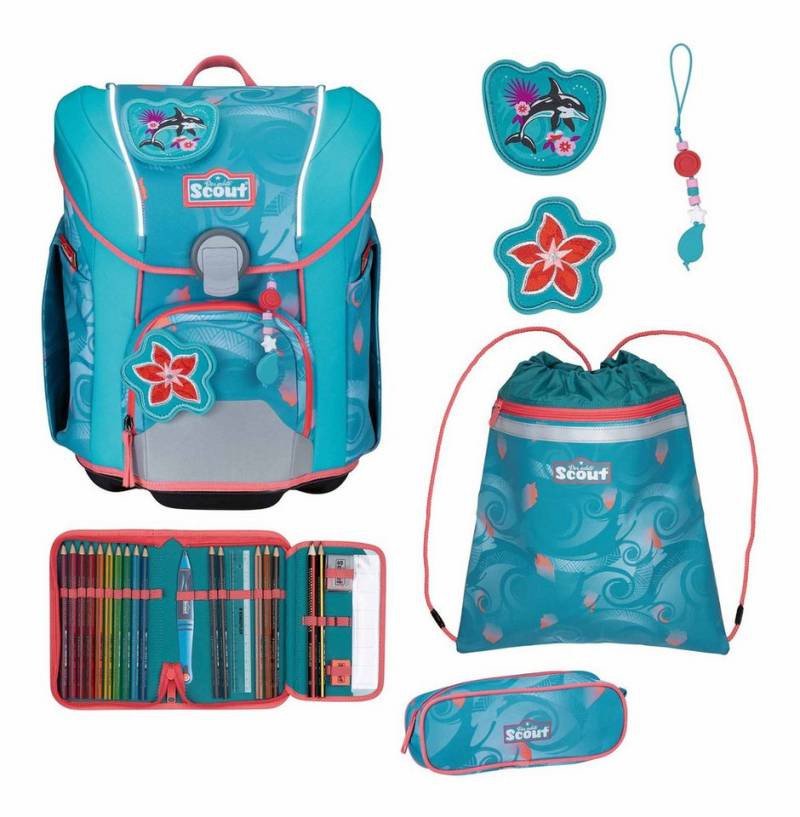 Scout Schulranzen Micro Set 4-teilig (Set, 5-tlg) von Scout