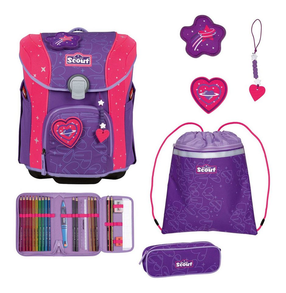 Scout Schulranzen Micro Set 4-teilig (Set, 5-tlg) von Scout