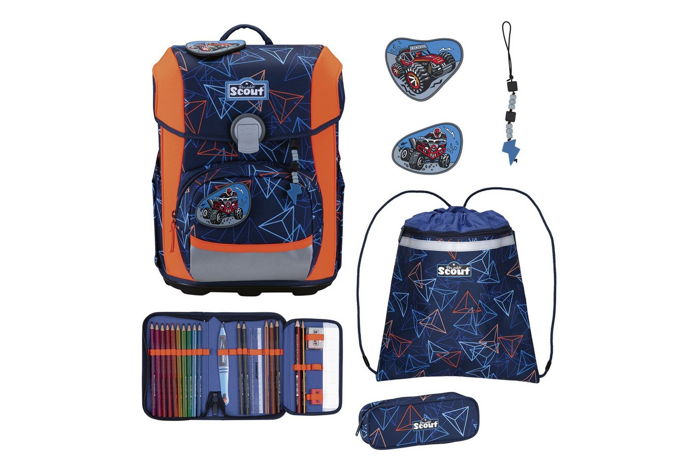 Scout Schulranzen Neo (4-tlg), Polyester von Scout