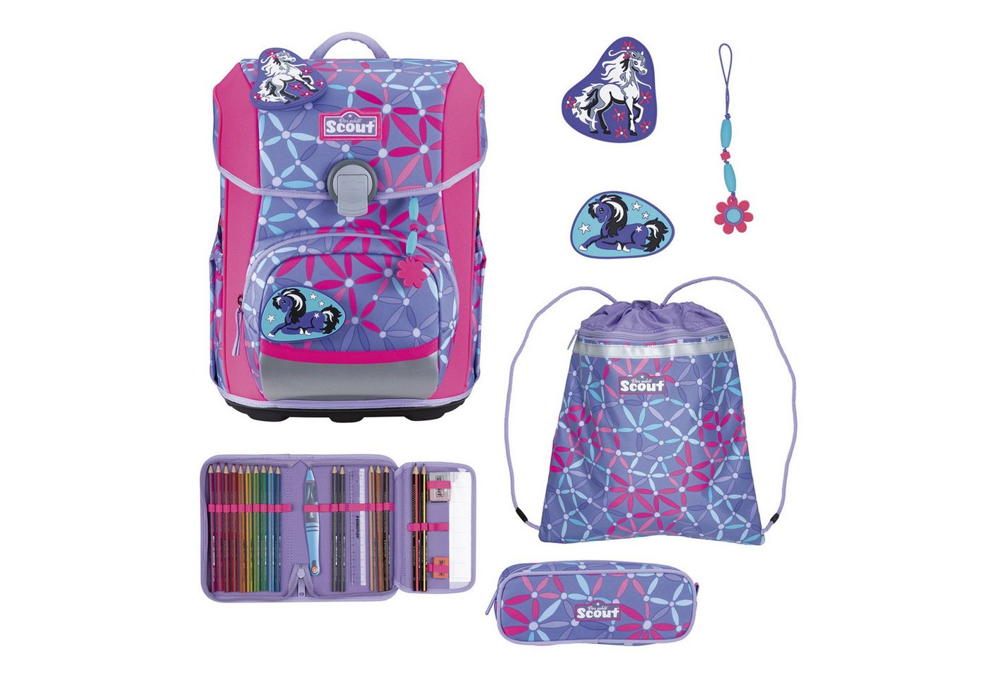 Scout Schulranzen Neo (4-tlg), Polyester von Scout