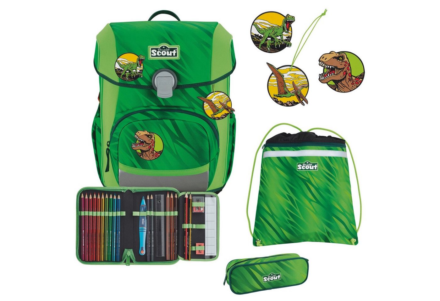 Scout Schulranzen Neo DIN - Schulranzen Set 4tlg. (1-tlg) von Scout