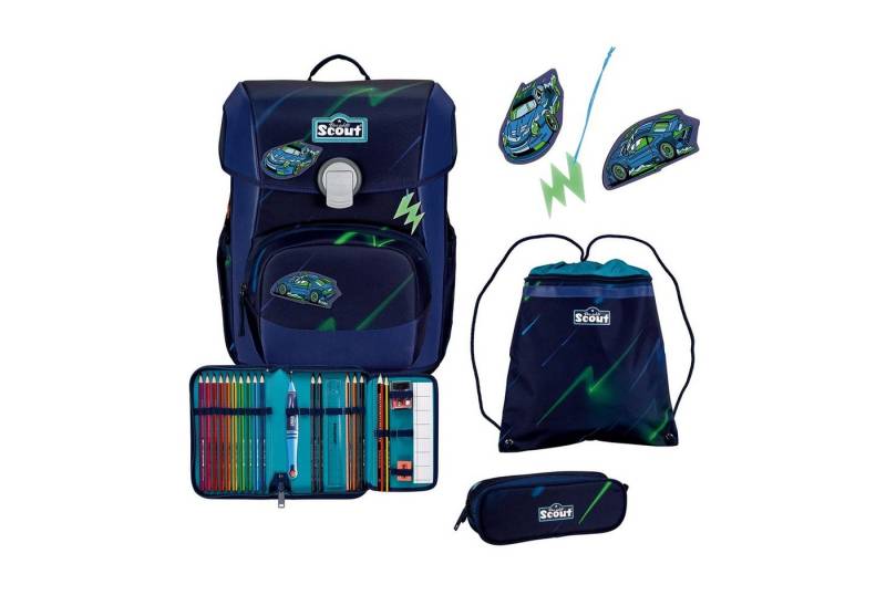 Scout Schulranzen Neo Exklusiv (4-tlg), Polyester von Scout