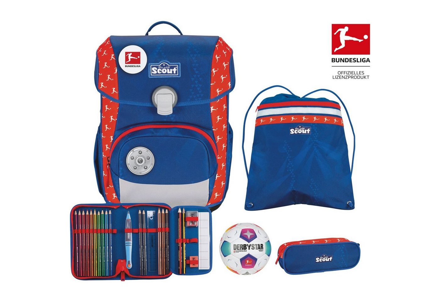 Scout Schulranzen Neo Exklusiv Schulranzen-Set 4-tlg. Bundesliga Scout Schulranzen Neo Exklusiv Schulranzen-Set 4-tlg. Bundesliga von Scout