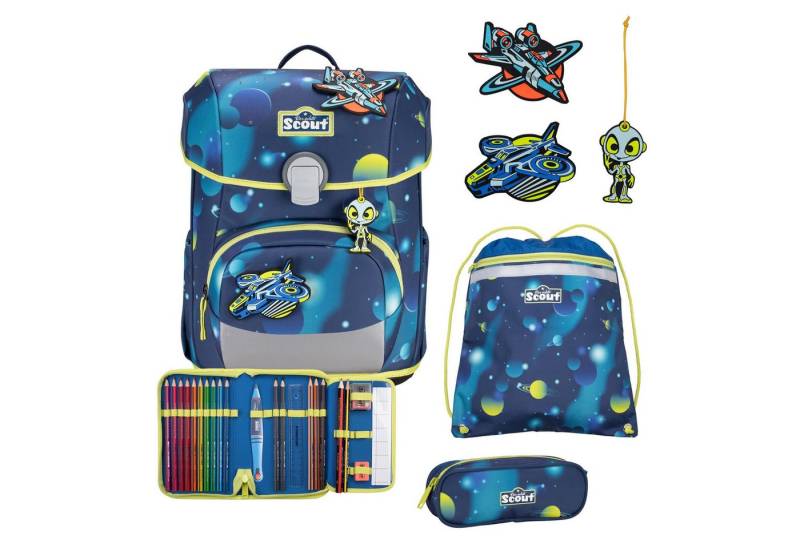 Scout Schulranzen Neo LED (8-tlg), Polyester von Scout