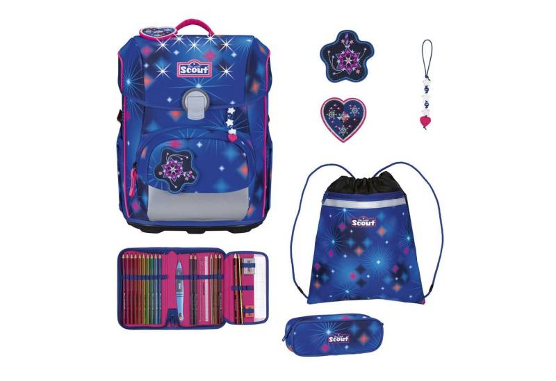Scout Schulranzen Neo LED (8-tlg), Polyester von Scout