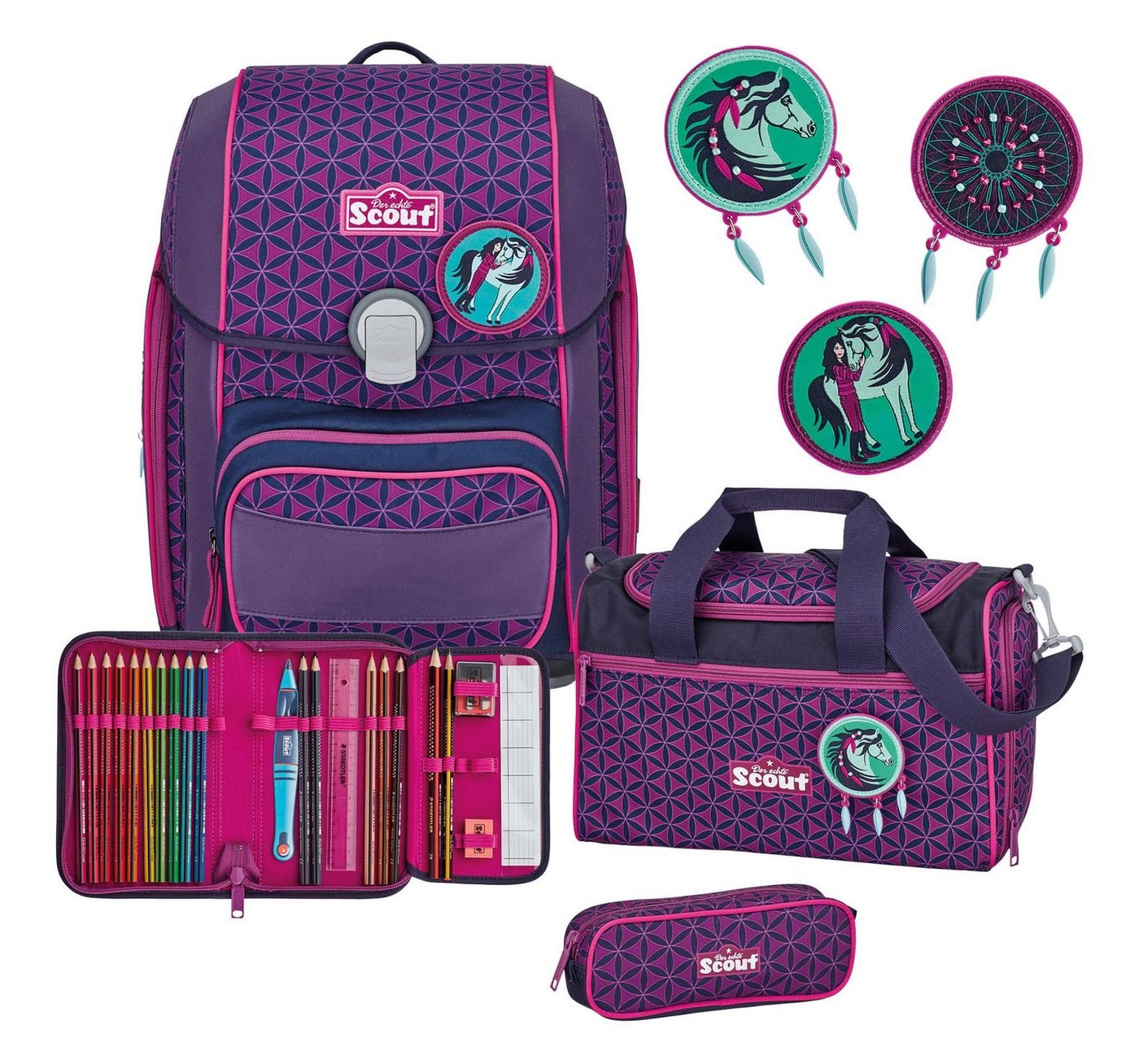 Scout Schulranzen Superflash (Set, 4-tlg) von Scout