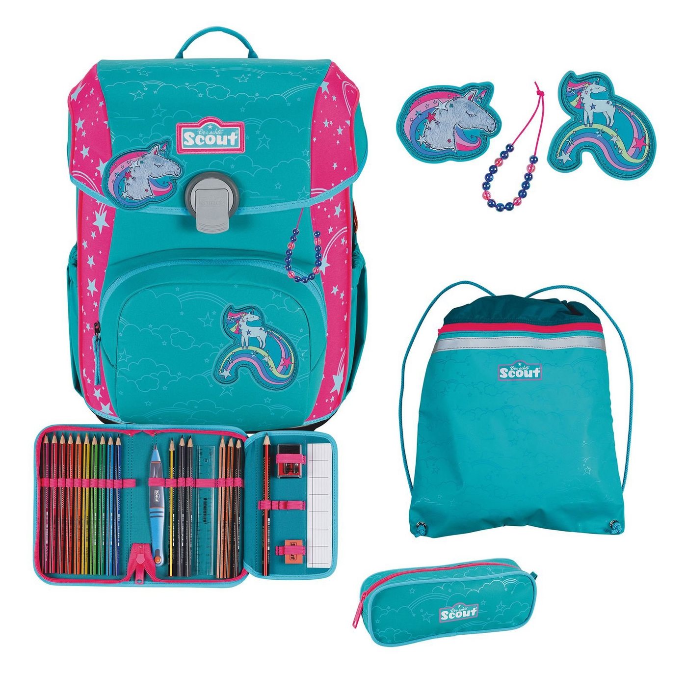 Scout Schulranzen Superflash Extreme (Set, 4-tlg) von Scout