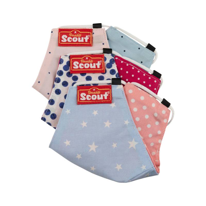 Scout - Scout Stoff-Wendemasken-Set, 3-Tlg. (Mädchen, sortiert) von Scout