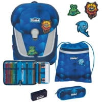 Scout Sunny II Schulranzen-Set 4tlg Funny Freaks von Scout