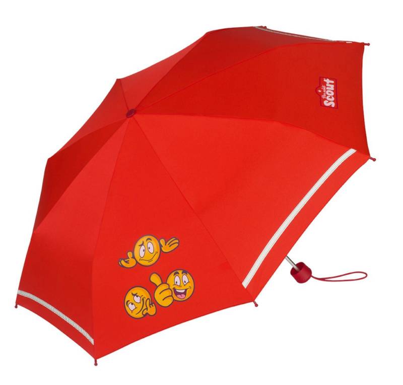 Scout Taschenregenschirm Kinder Emoji Red von Scout