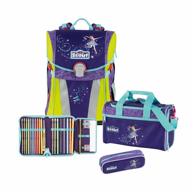 Schulrucksackt Sunny Set 4tlg. Dance Lila von Scout