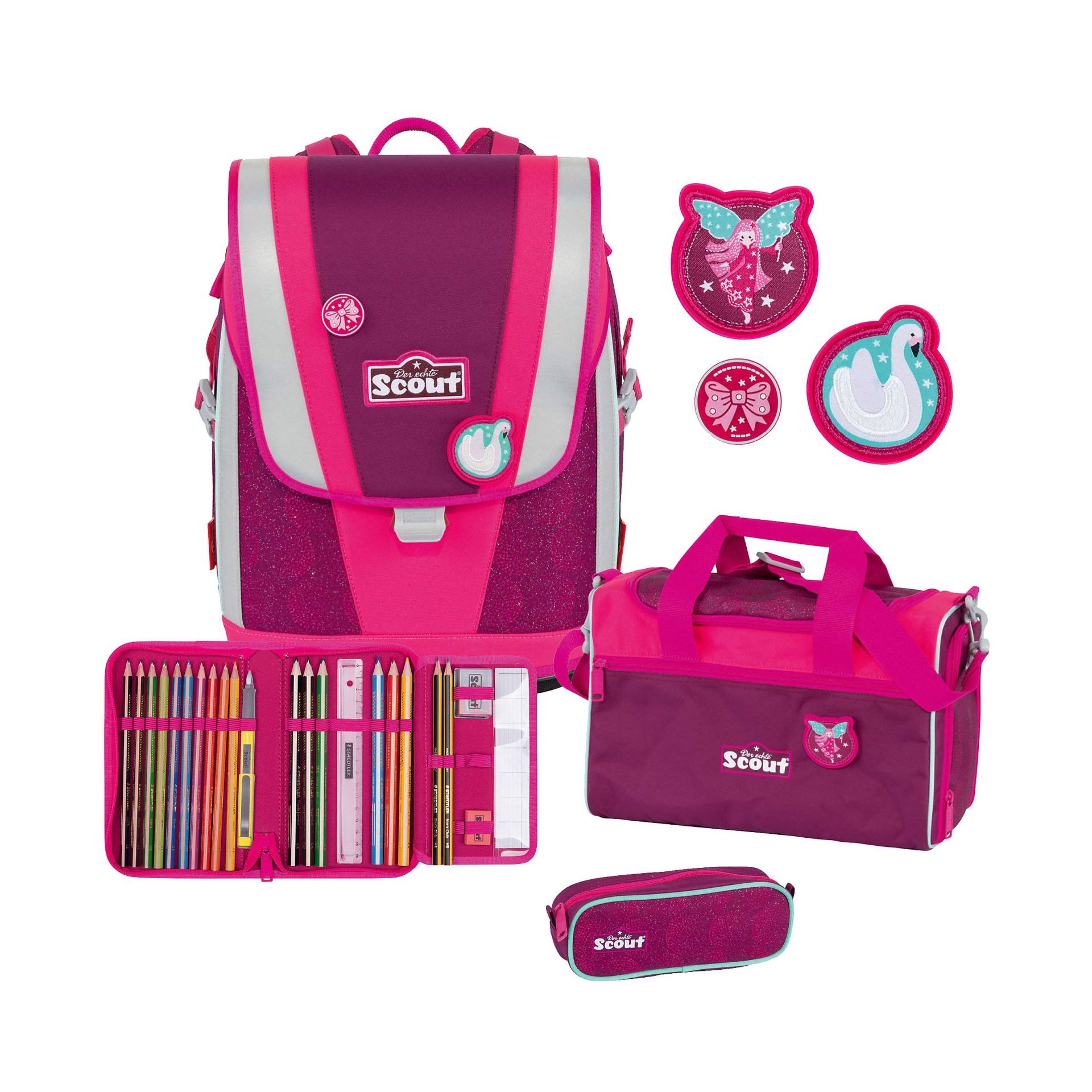 unisex Handtaschen lila/pink 754006 Set Ultra shimmer - von Scout