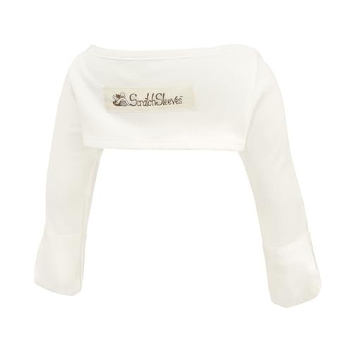 ScratchSleeves | Kratzhandschuhe mit Ärmeln für juckreizgeplagte Babys | Farbfrei | 6-9m von ScratchSleeves