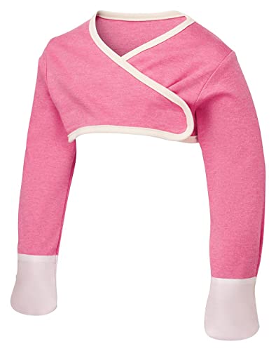 ScratchSleeves | Kratzhandschuhe mit Ärmeln für juckreizgeplagte Babys und Kleinkinder | Cross-over | Rosa | 12-18 monate von ScratchSleeves