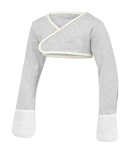 ScratchSleeves | Kratzhandschuhe mit Ärmeln für juckreizgeplagte Kleinkinder und Vorschulkinder | Cross-over | Grau | 2-3 jahre von ScratchSleeves