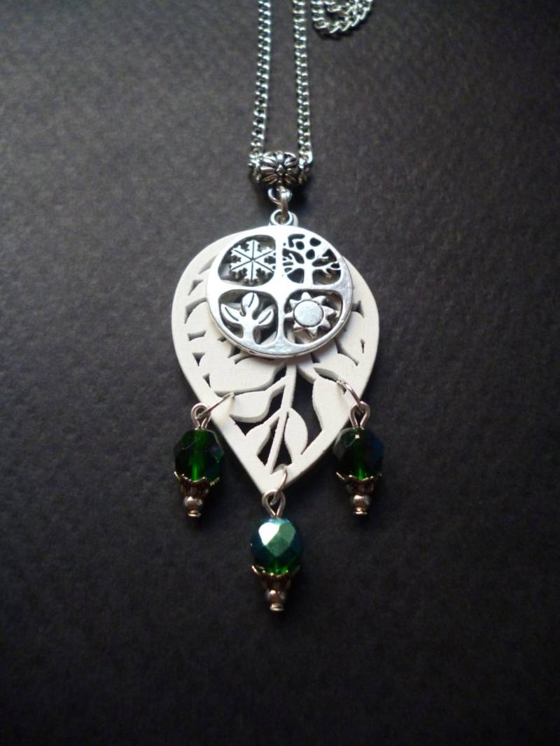 Blätter & Vier-Jahreszeiten-Halskette von ScreaminVixenDesigns