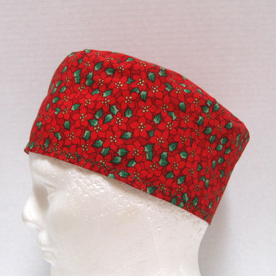 Unisex Weihnachten Scrub Mütze Oder Op Rot Weihnachtssterne Und Stechpalme Unisex Weihnachten Scrub Mütze Oder Op Rot Weihnachtssterne Und Stechpalme von ScrubHatStore