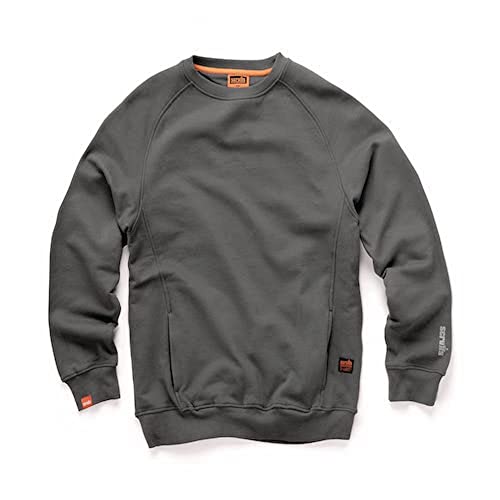 Scruffs Herren Eco Worker Sweatshirt Graphite XL (T55440) Pullover von Scruffs