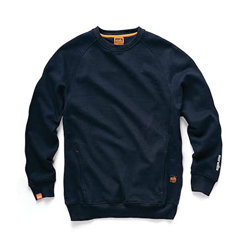 Scruffs Herren Eco Worker Sweatshirt Navy L (T55446) Pullover, L von Scruffs