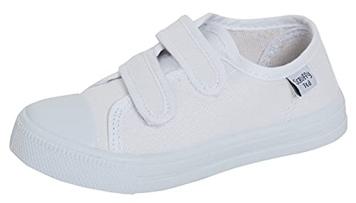 Kinder Segeltuchschuhe Jungen Sneakers Mädchen Pumps Unisex Easy Fasten Plimsolls Freizeitschuhe von ScruffyTed
