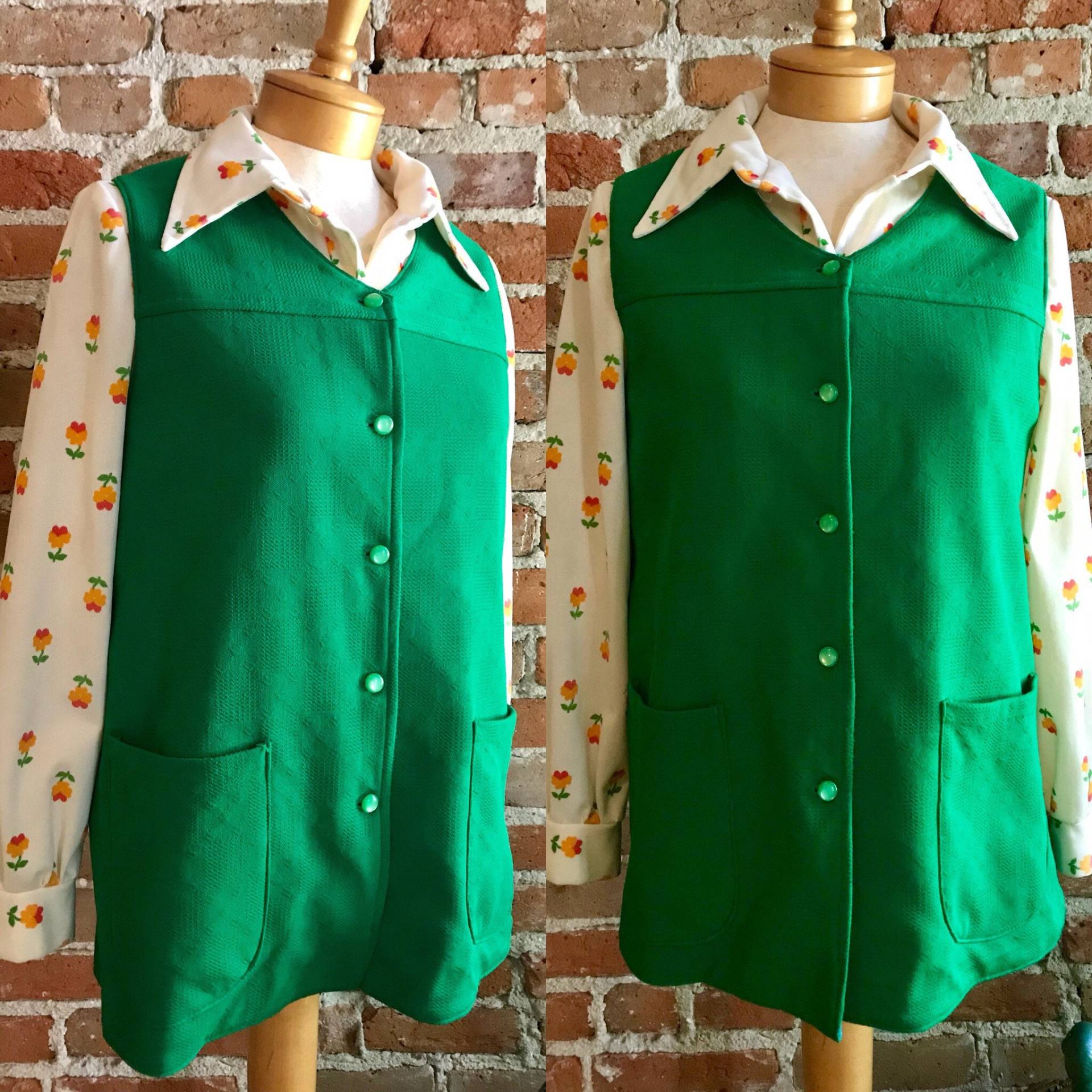 Jahrgang 1970 Hippie Blumenkind Polyester Weste, Halloween-Kostüm, Hipster/Festival Jahrgang 1970 Hippie Blumenkind Polyester Weste, Halloween-Kostüm, Hipster/Festival von ScrumpdiddlyDesigns