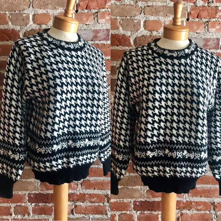 Jahrgang Jason Maxwell Houndstooth Pullover, Scotch & Schleife Muster, Xl Jahrgang Jason Maxwell Houndstooth Pullover, Scotch & Schleife Muster, Xl von ScrumpdiddlyDesigns