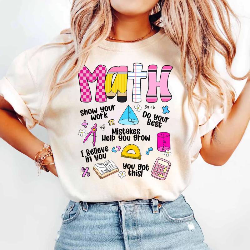 Adretter Mathe-Lehrer Zurück Zu Schult-Shirt, Mathe-Lehrer-Hemd, Mathematiker-Hemd, Lustiges Mathe-Hemd, Mathematik-Hemd, Mathe-Liebhaber-Geschenk von ScruncStreet