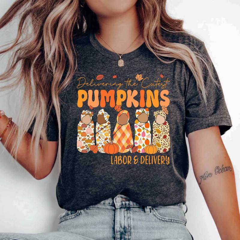 Arbeit Und Lieferung Krankenschwester Thanksgiving Shirt, L & D Der Süßesten Truthähne Geschenke von ScruncStreet