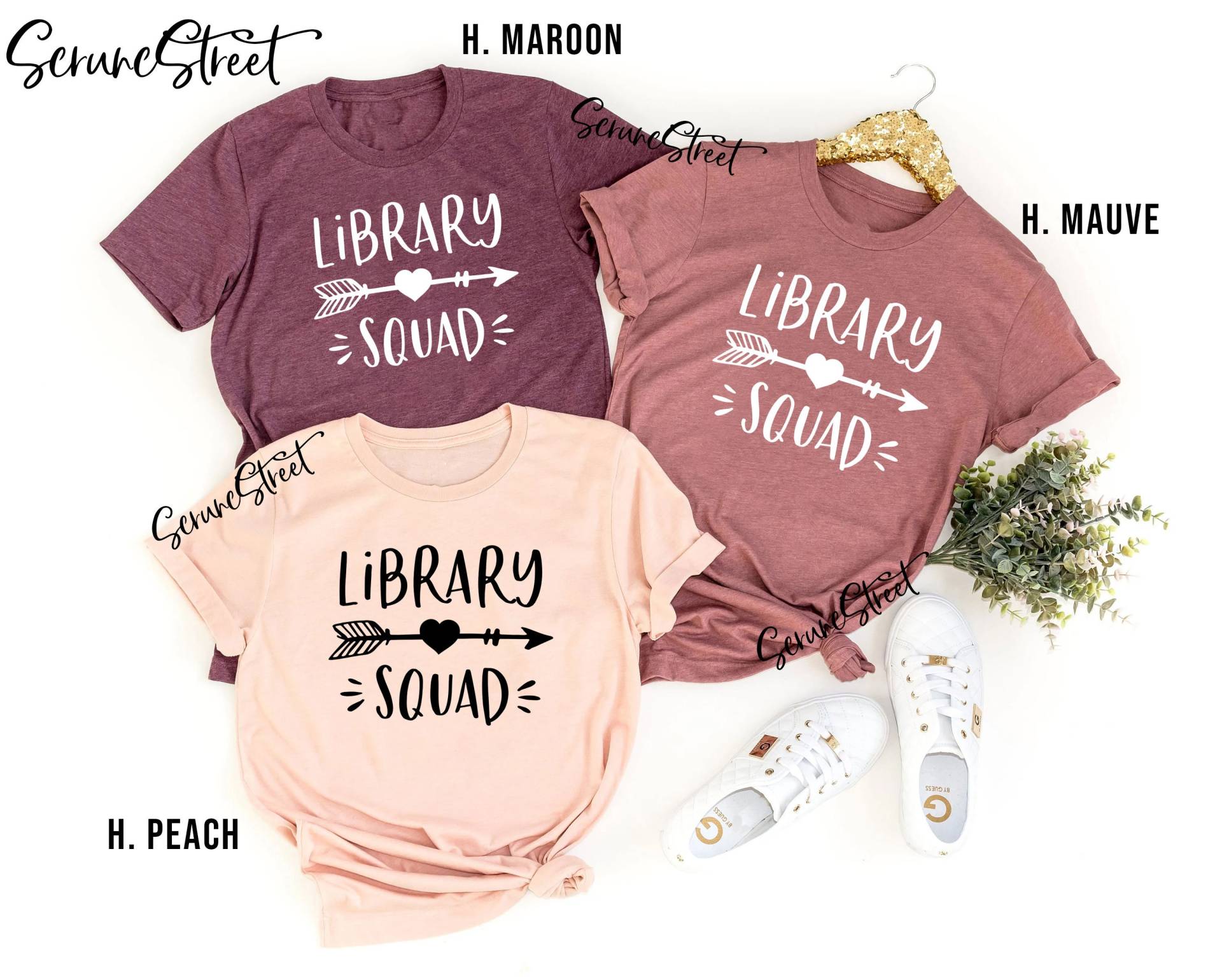 Bibliotheks-Kader-Shirt, Bibliotheks-Crew-Shirt, Bibliotheks-Shirt, Bibliothekar-Shirt, Bibliothekar-Geschenk, Geschenke Für Bibliothekarin von ScruncStreet