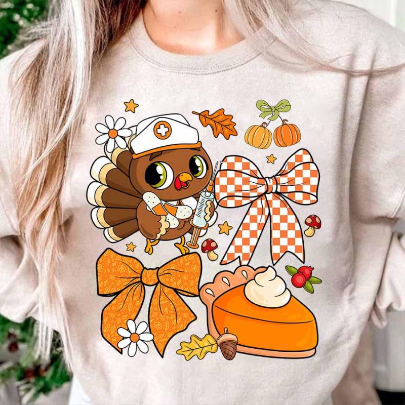 Danksagung Krankenschwester Shirt, Dankbare Türkei Herbst Glückliche Thanksgiving Geschenke Für Nursing Studenten von ScruncStreet