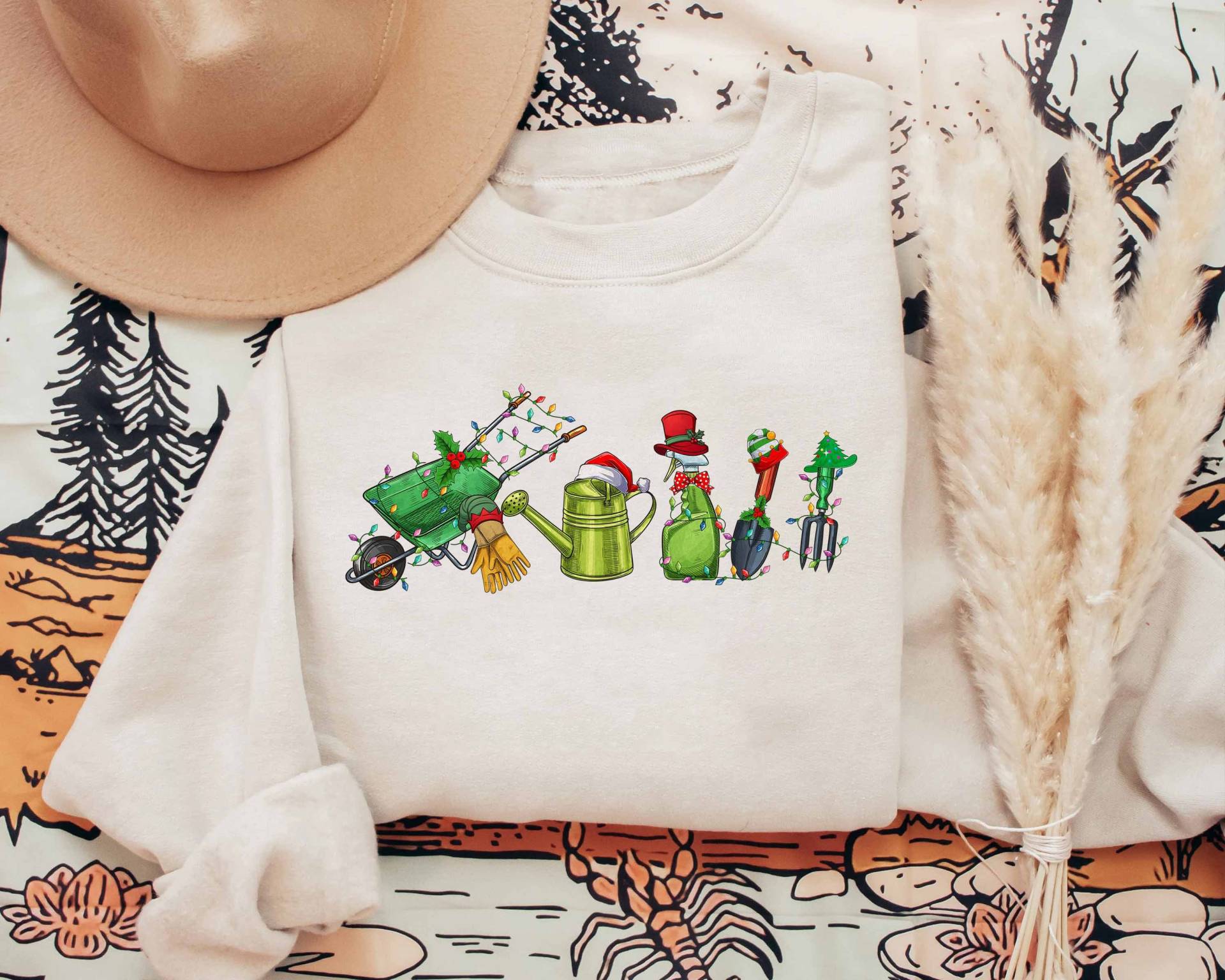 Gartenarbeit Weihnachten Sweatshirt, Pflanzenliebhaber T-Shirt, Shirt, Weihnachtsgeschenke Für Gärtner Plant Lady von ScruncStreet