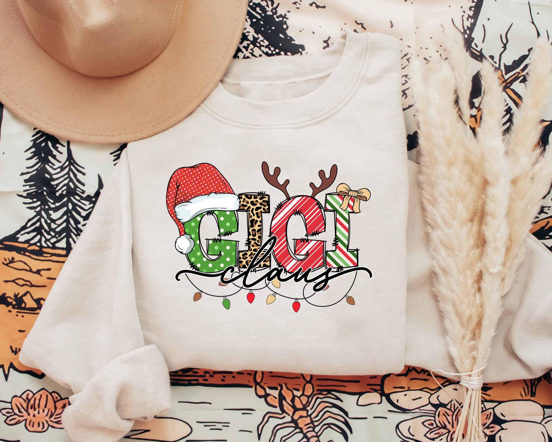 Gigi Claus Weihnachten Sweatshirt, Shirt, Weihnachtsshirt, Frohes Xmas Frohes Weihnachtsgeschenk Für von ScruncStreet