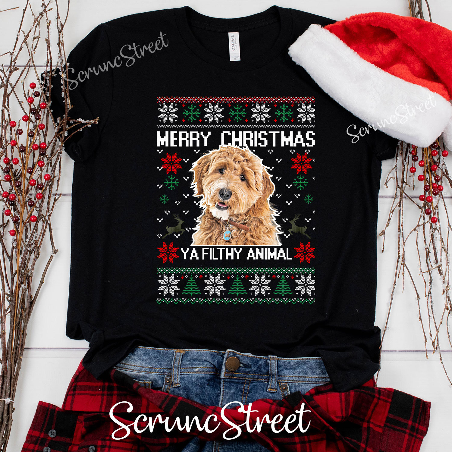 Goldendoodle Weihnachtshemd, Goldendoodle-Liebhaber-Shirt, Mom-Shirt, Tshirt, Weihnachtsgeschenke Für Mom von ScruncStreet