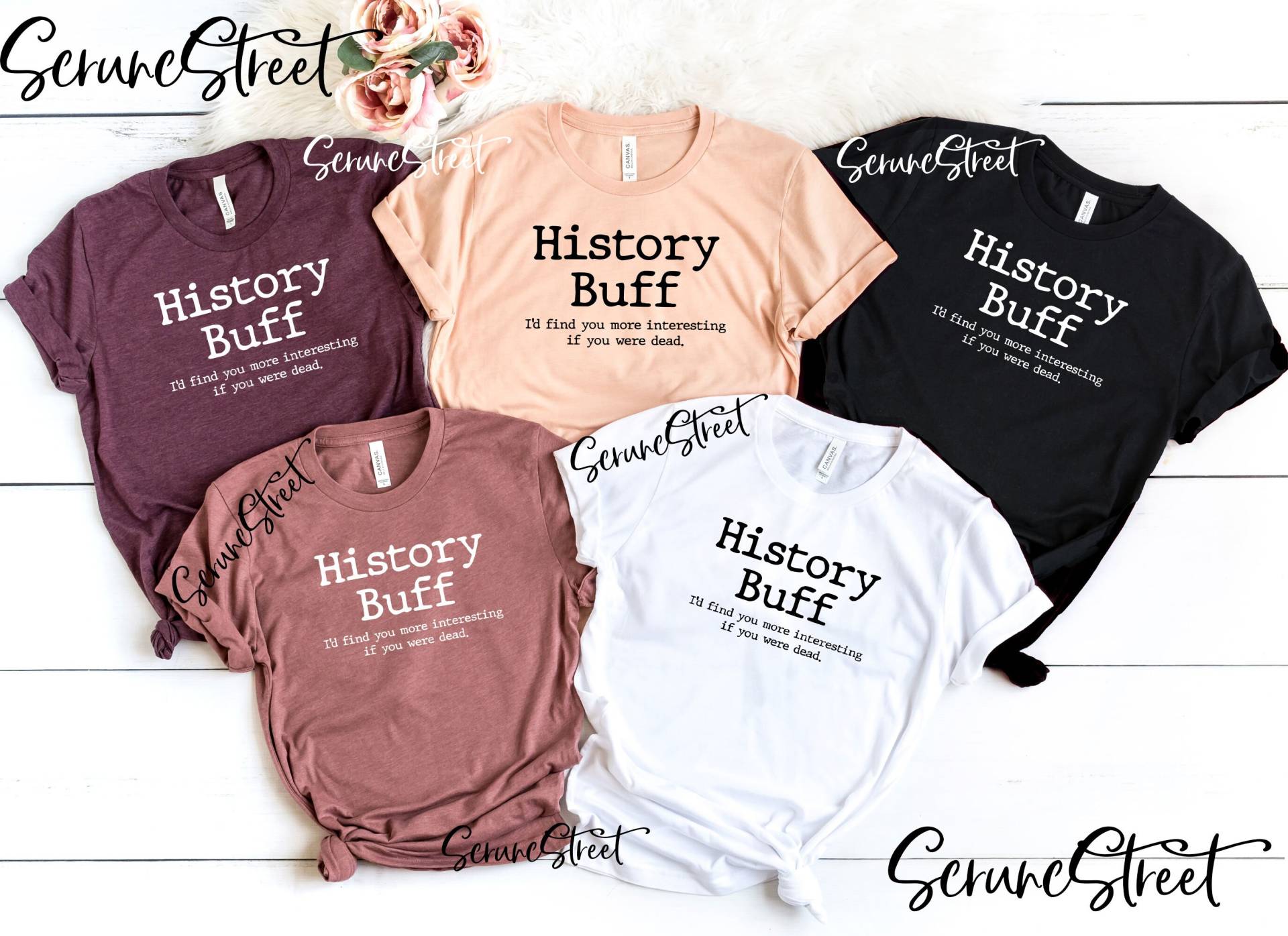 History Buff Shirt, Lustiges Teacher T-Shirt, Gifts, Don't Make Me Repeat Myself Shirt von ScruncStreet
