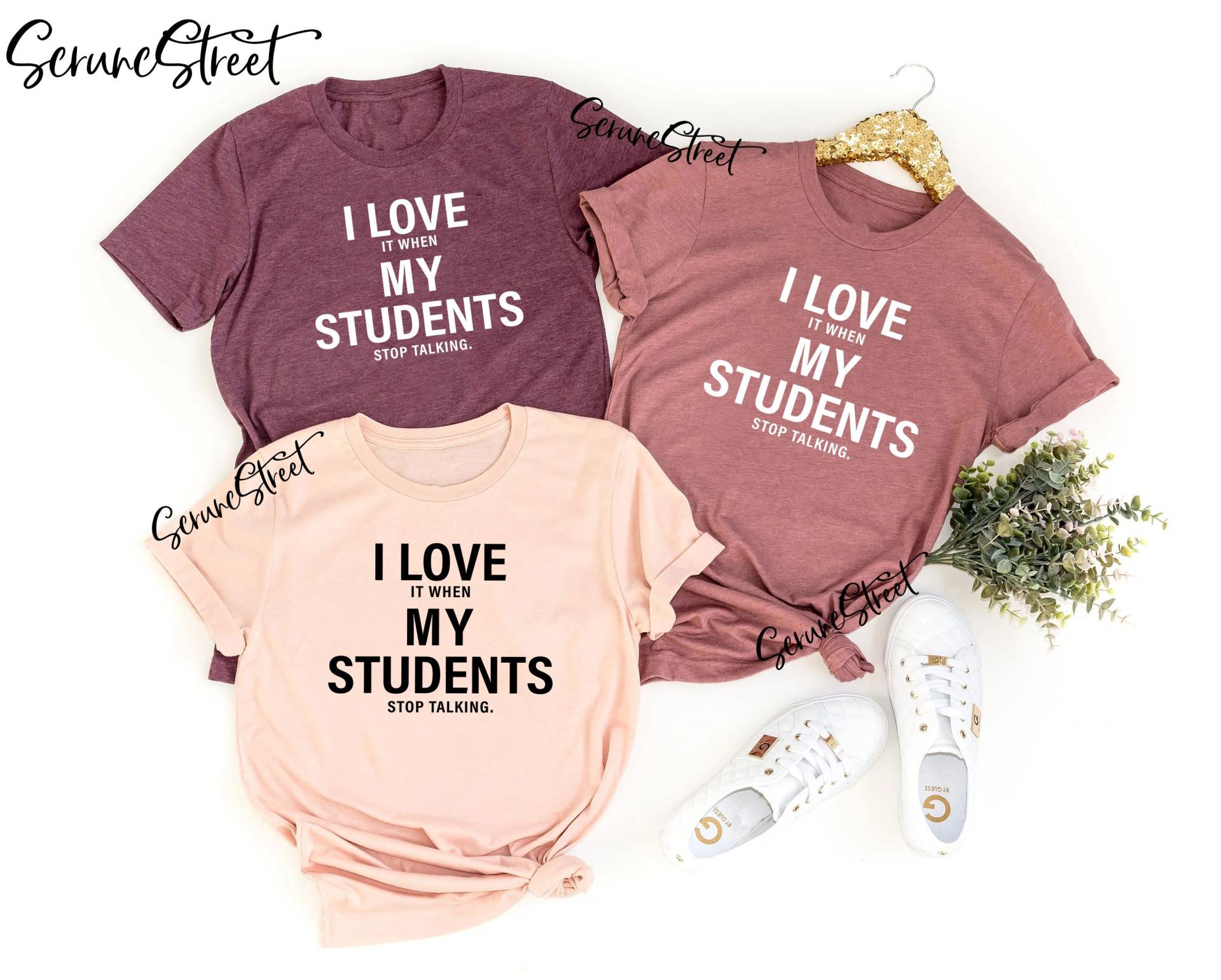 I Love My Students Shirt, It When Stop Talking Lustiges Lehrer Back To School Geschenke Für Lehrer, Leben von ScruncStreet