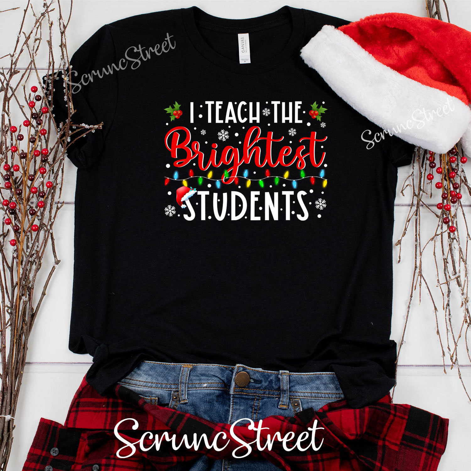 I Teach The Brightest Students Shirt, Lehrer Weihnachten Ein Fröhliches Geschenke, Weihnachtsgeschenk Für von ScruncStreet