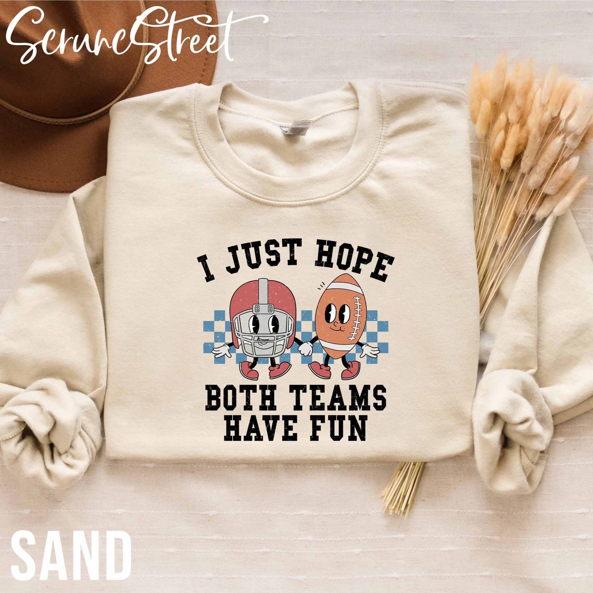 Ich Hoffe Nur, Dass Beide Teams Spaß Haben Fußball Sweatshirt, Vibes T-Shirt, Spieltag Shirt, Touchdown Mom Shirt Geschenke von ScruncStreet