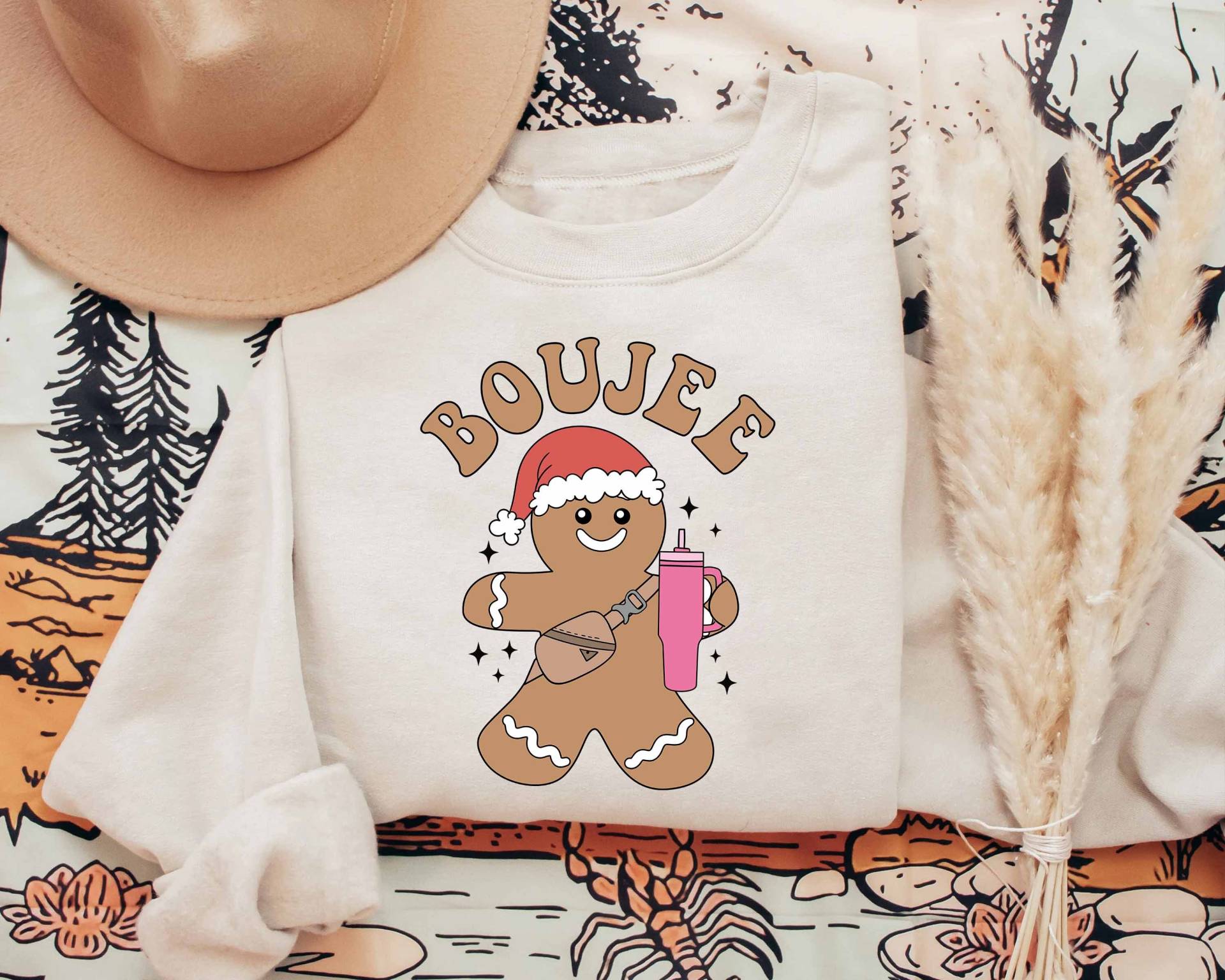 Lebkuchen Sweatshirt, Weihnachten Shirt, Boujee T-Shirt, Familie Weihnachtspyjama von ScruncStreet