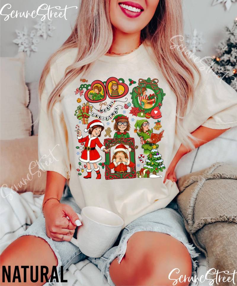 Lehrer Weihnachts-Shirt, Frohe Weihnachten Junie B Jones Shirt, Kinderbuch-Weihnachts-Shirt, Frohes Weihnachtsgeschenk Für Kindergärtnerin von ScruncStreet