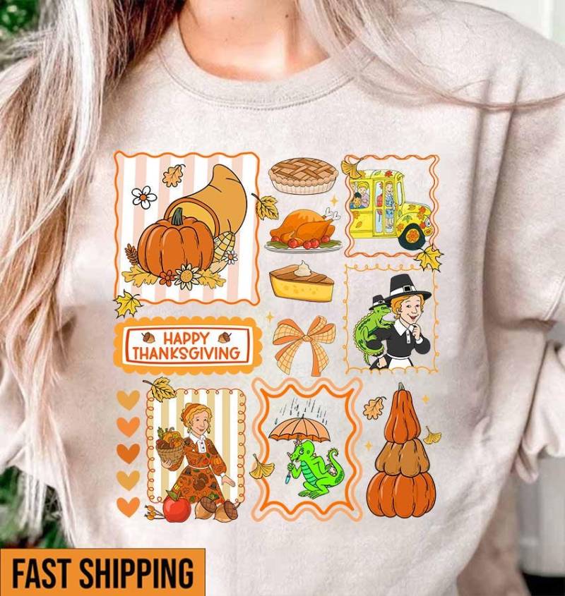 Lustiges Erntedank-Lehrer-Hemd, Kinderbuch-Danksagungs-Hemd, Dankbares Lehrer-Hemd, Herbst-Lehrer-Hemd, Herbst-Lehrer-Hemd-Geschenke von ScruncStreet