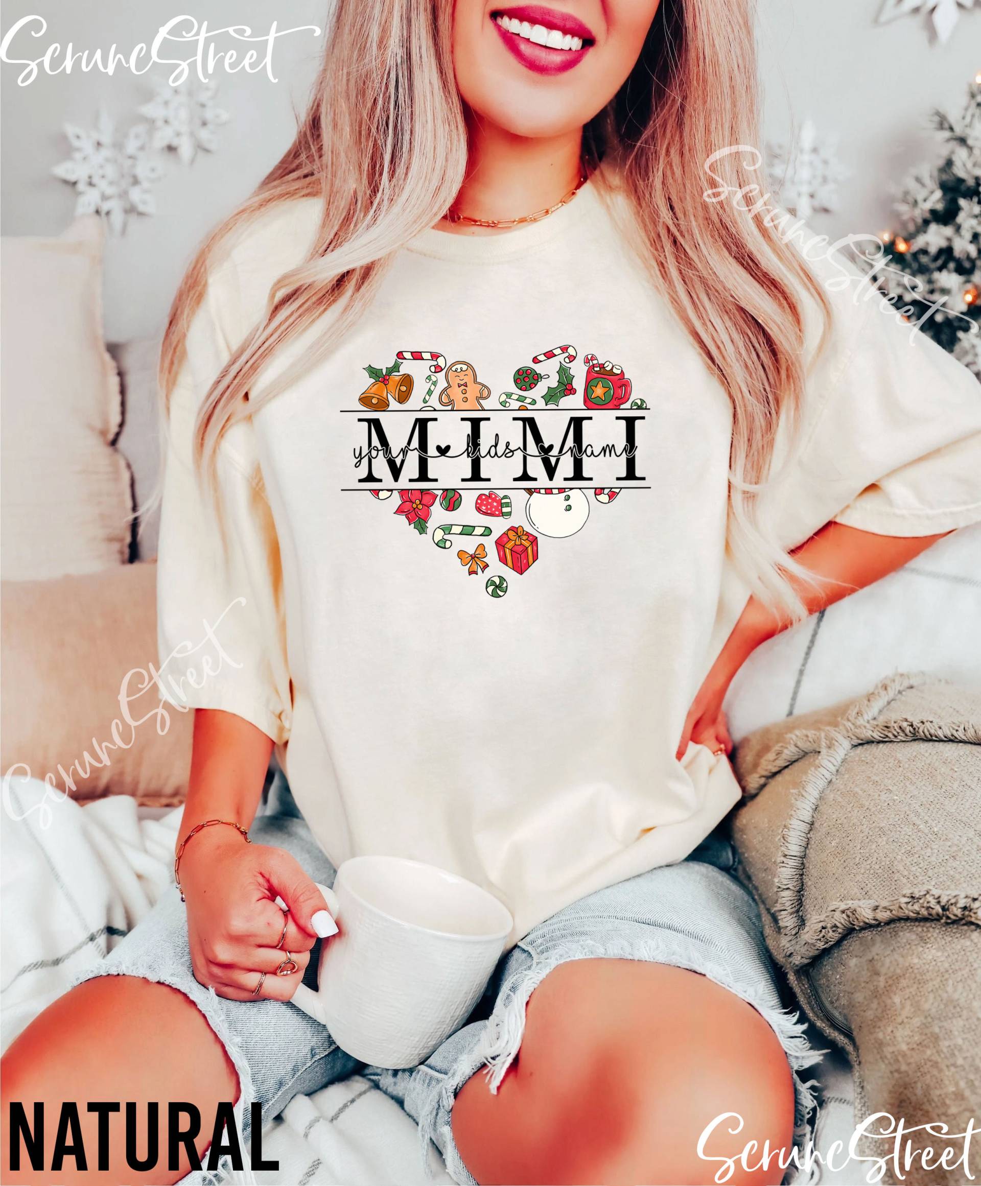 Lustiges Mimi Chirstmas Shirt Mit Namen, Personalisierte Weihnachtsgeschenke Für Mimi, Lustiges Shirt, Life von ScruncStreet