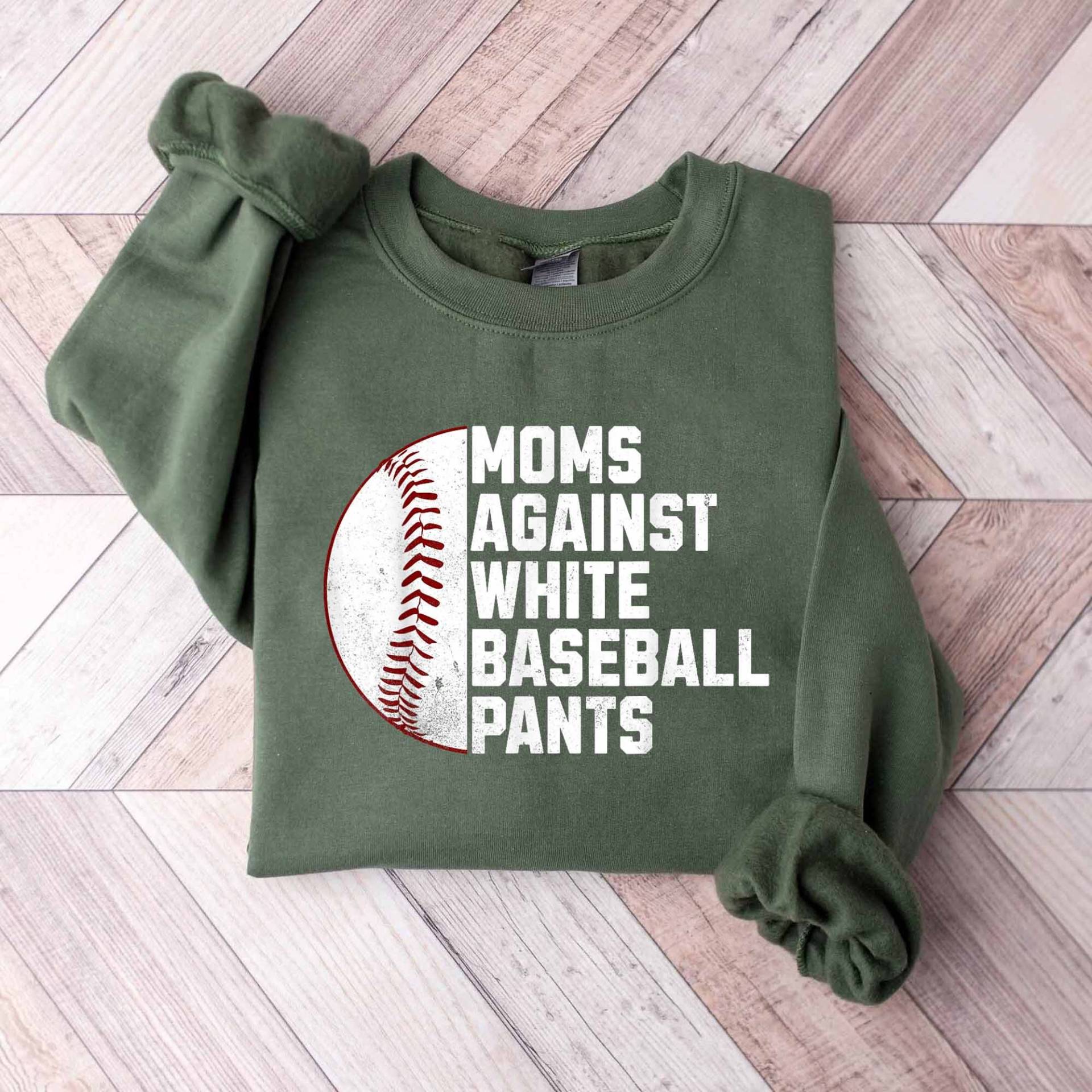 Mütter Gegen Weiße Baseballhosen Baseball Mom Sweatshirt, in Meiner Ära, Geschenke, Muttertagsgeschenke Für von ScruncStreet