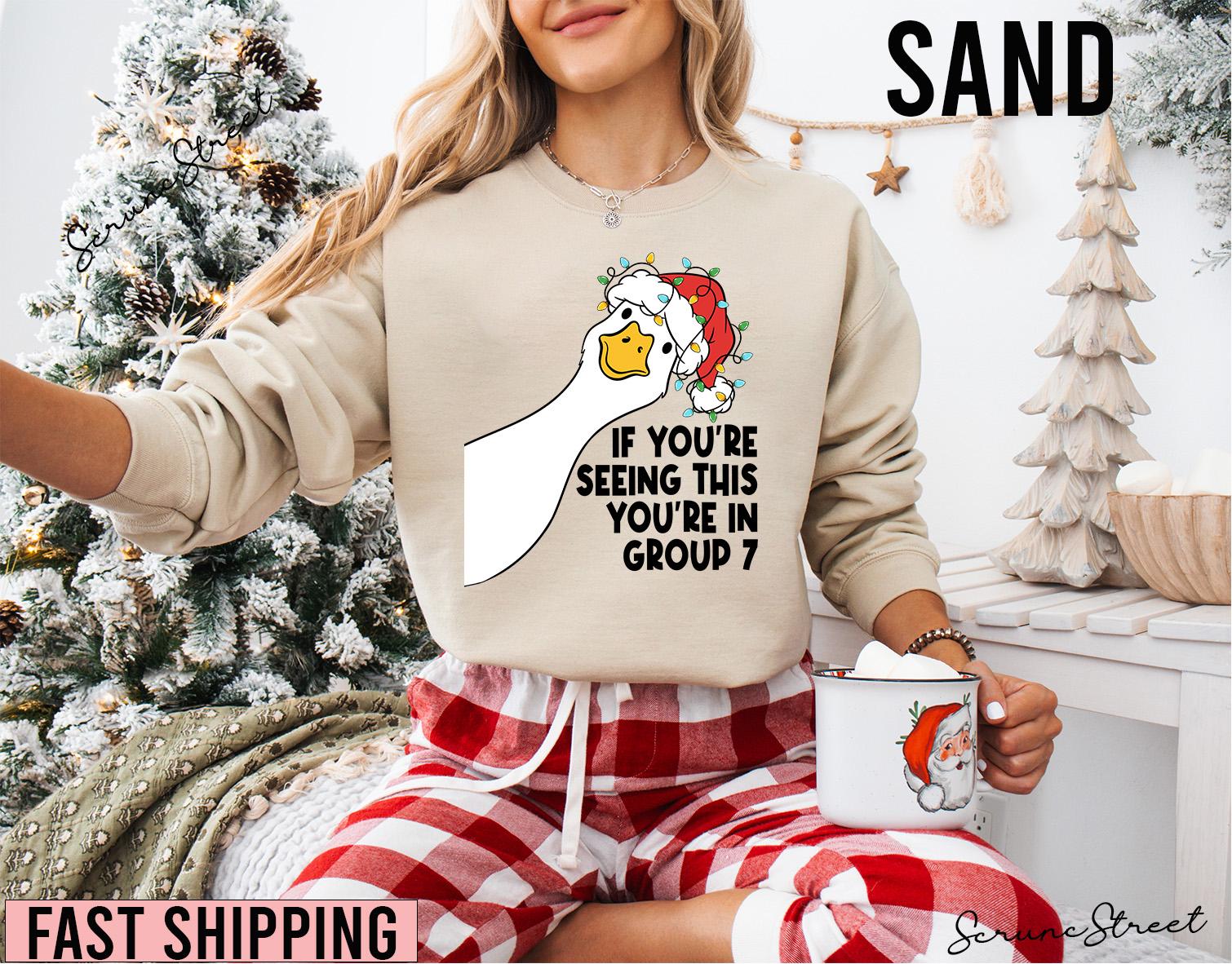 Weihnachtsgans Gruppe 7 Shirt, Wenn Du Das Siehst, Bist in 7, Meme Ich Bin Shirt von ScruncStreet